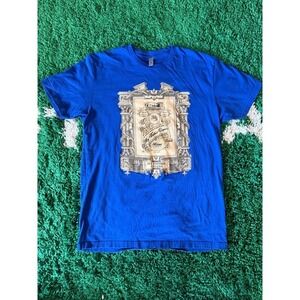 My Father Cigars Graphic T Shirt Blue Next Level Apparel Mens Large